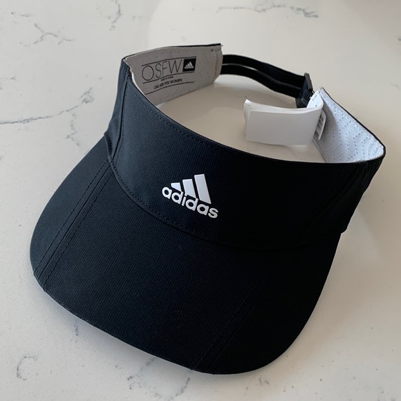 adidas Accessories - Adidas Visor Adjustable Black/White
